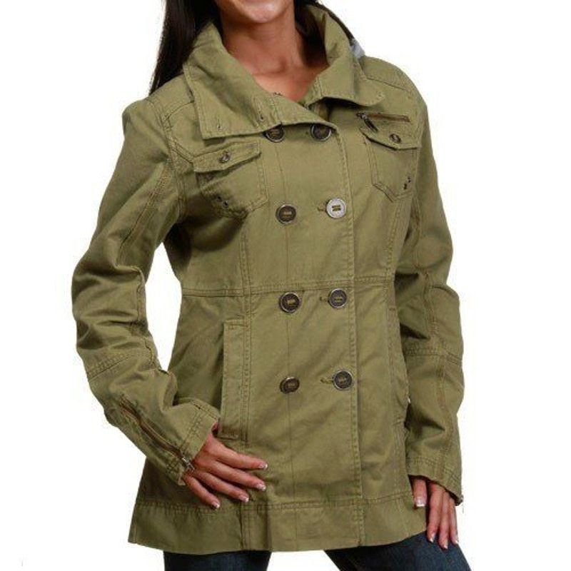 Hurley Hurley Hooded DoubleBreasted Military Jacket Full zip Button Size M / US 6-8 / IT 42-44 - 2 Thumbnail