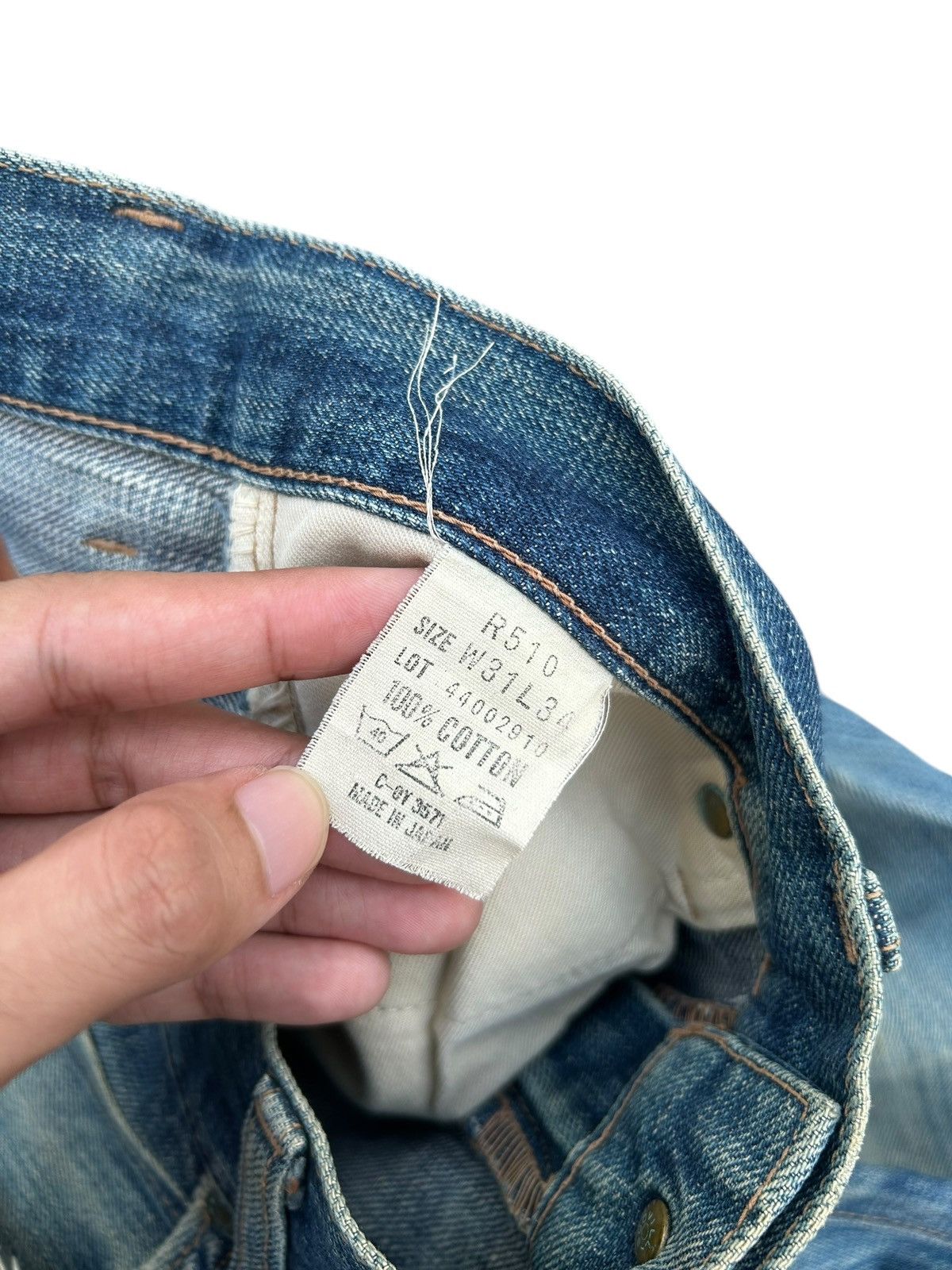 Kapital Thrashed Vintage Bobson Selvedge Denim Jeans Size US 31 - 7 Thumbnail