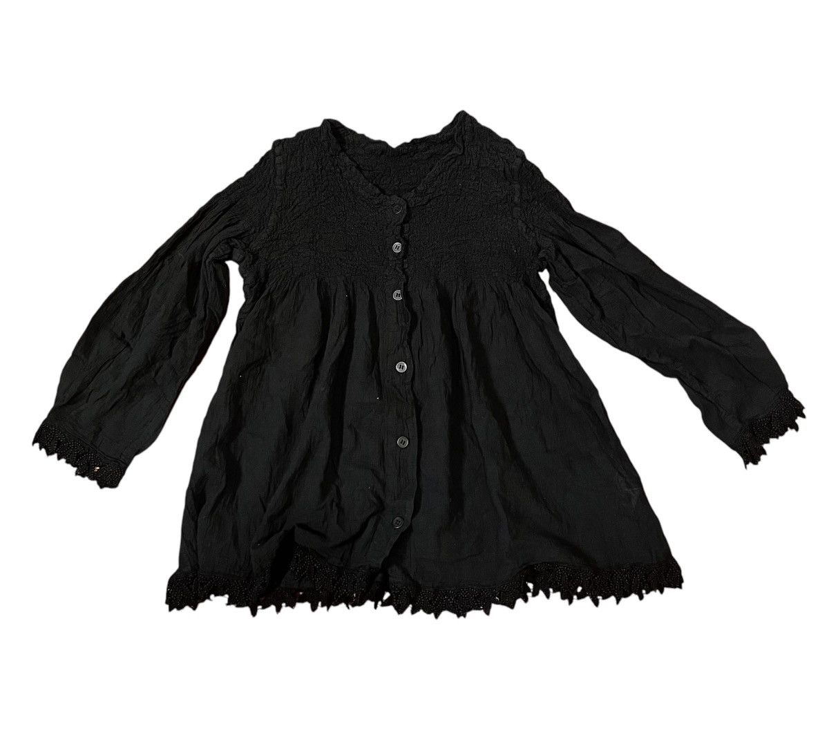 Homme Plisse Issey Miyake *FINAL DROP* Issey miyake me crumpled ruffled blouse outer Size S / US 4 / IT 40 - 1 Thumbnail