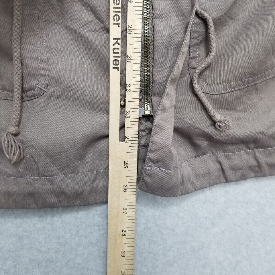 Other Sans Souci Jacket Womens Large Pockets Full Zip Snap Hooded Size L / US 10 / IT 46 - 5 Thumbnail