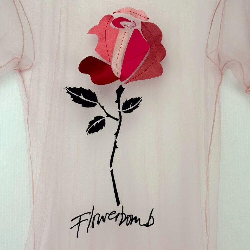 Viktor & Rolf VOGUE Cover Mini Dress * VIKTOR & ROLF Floral Pink Size XS/S Size XS / US 0-2 / IT 36-38 - 3 Thumbnail