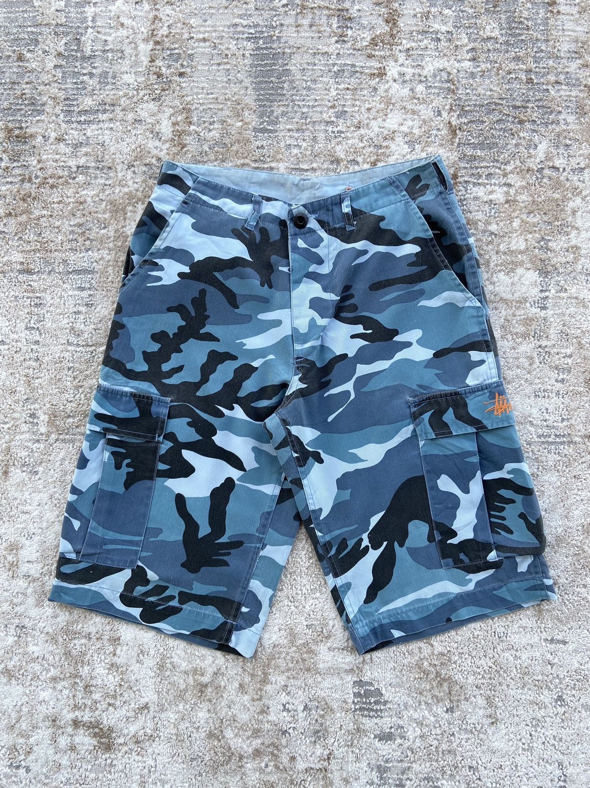 Stussy Vintage 90's Stussy Jorts Camo Cargo Pants Size US 32 / EU 48 - 2 Thumbnail