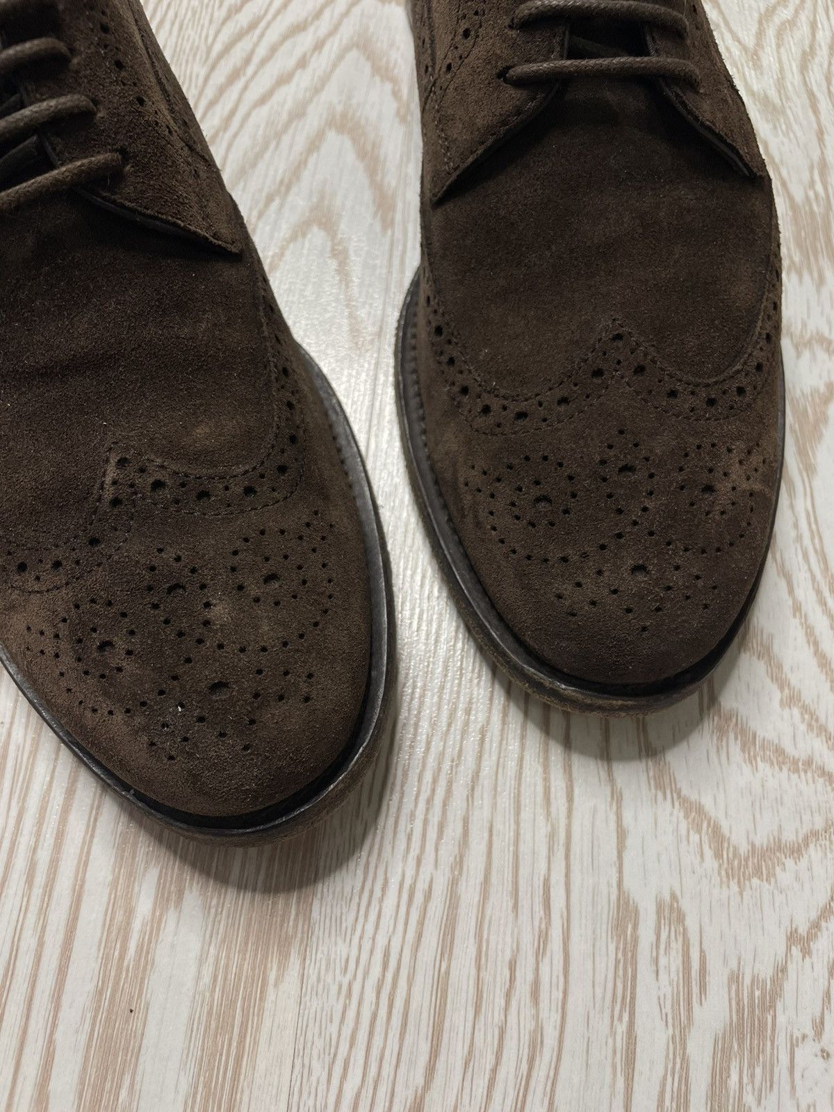 Tod's Tod’s men’s brown suede leather brogue shoes Size US 7.5 / EU 40-41 - 5 Thumbnail