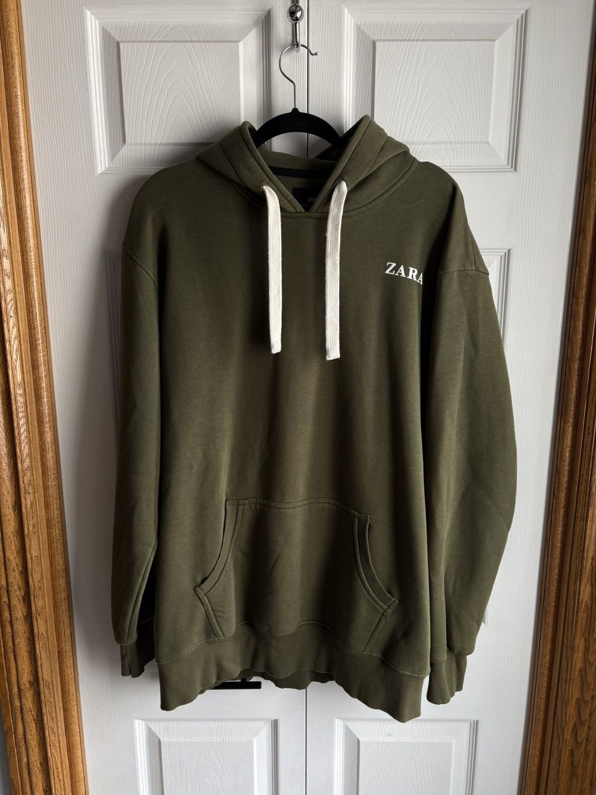 Vintage × Zara Zara Outerwear Vintage Streetwear Hype Green 4XL Hoodie Size US XXL / EU 58 / 5 - 1 Thumbnail