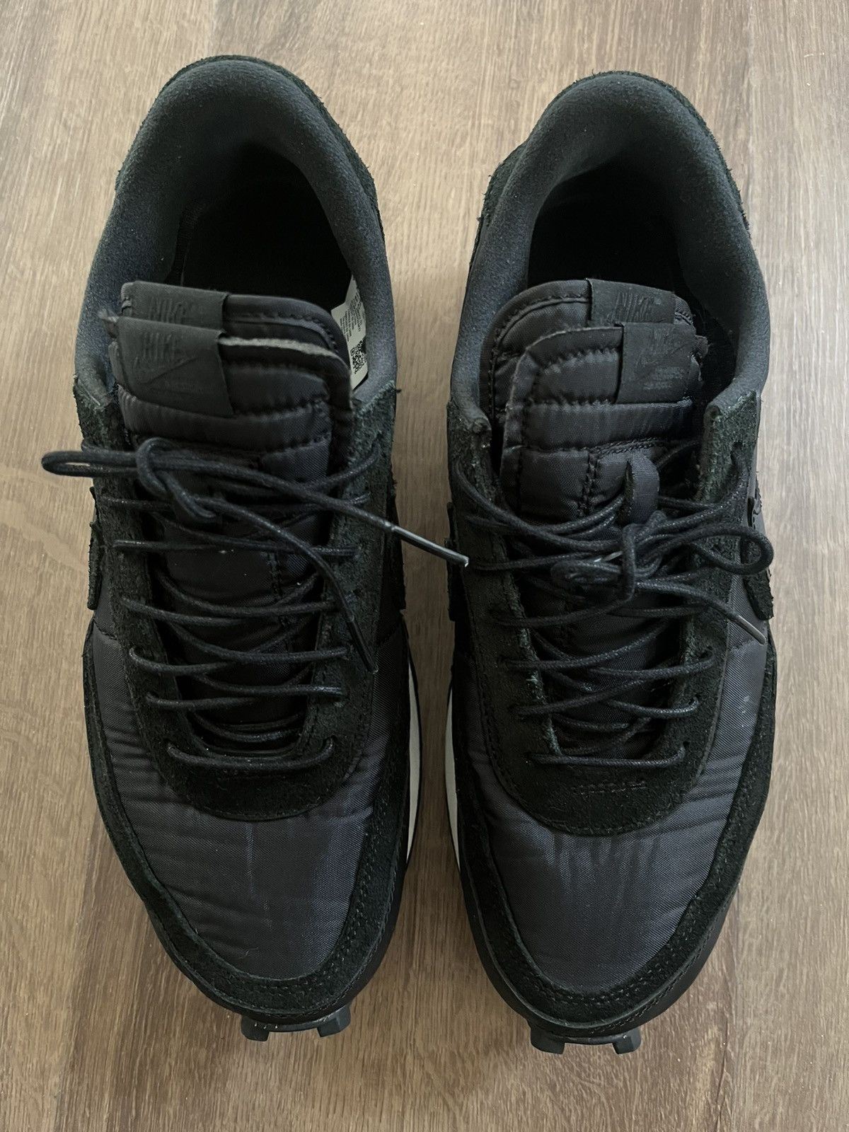 Nike × Sacai sacai x Nike LD Waffle Black Nylon Size US 10 / EU 43 - 3 Thumbnail