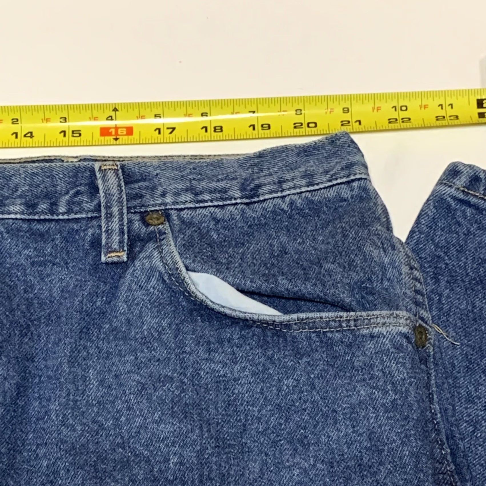 Wrangler Wrangler Jeans Regular Blue Denim 42x30 Men’s Cotton Denim Pockets Medium Wash Size US 42 / EU 58 - 4 Thumbnail