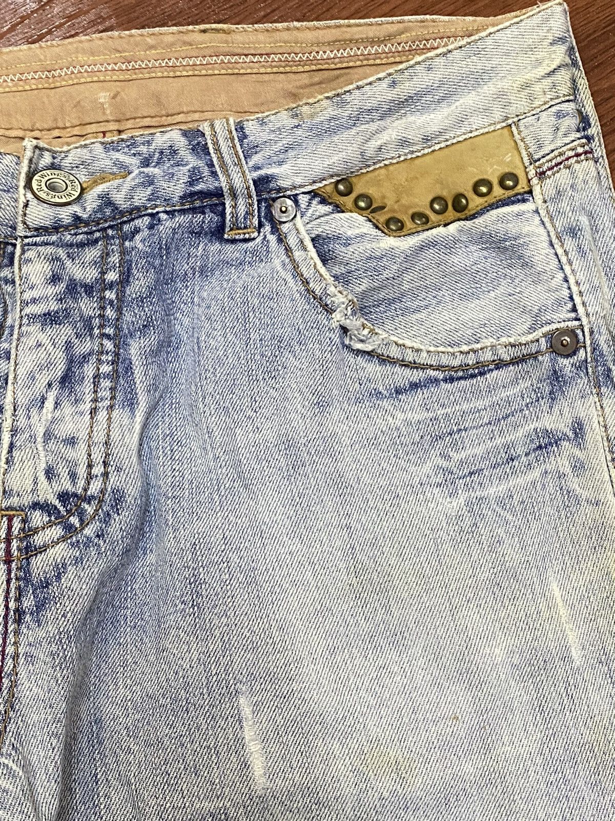 Engineered Garments × Red Wing Vintage Red Wing Faded Wash Punk Style Jeans Size US 32 / EU 48 - 7 Thumbnail