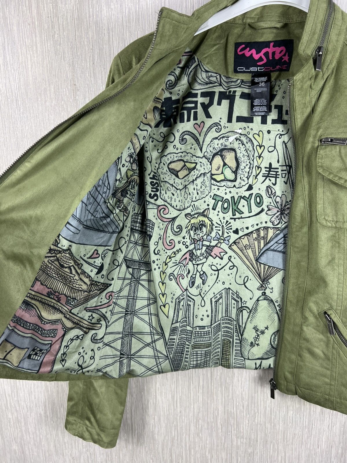 Custo Barcelona Custo Barcelona velvet custoline star y2k thin zip jacket Size XS / US 0-2 / IT 36-38 - 13 Thumbnail
