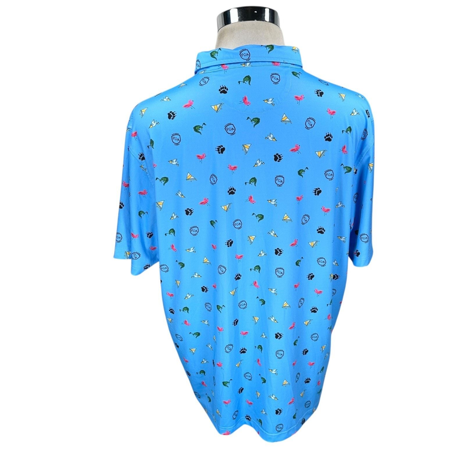 Other PGA National Resort Elliott Golf Polo Shirt Men L Blue Birds Size US L / EU 52-54 / 3 - 10 Thumbnail