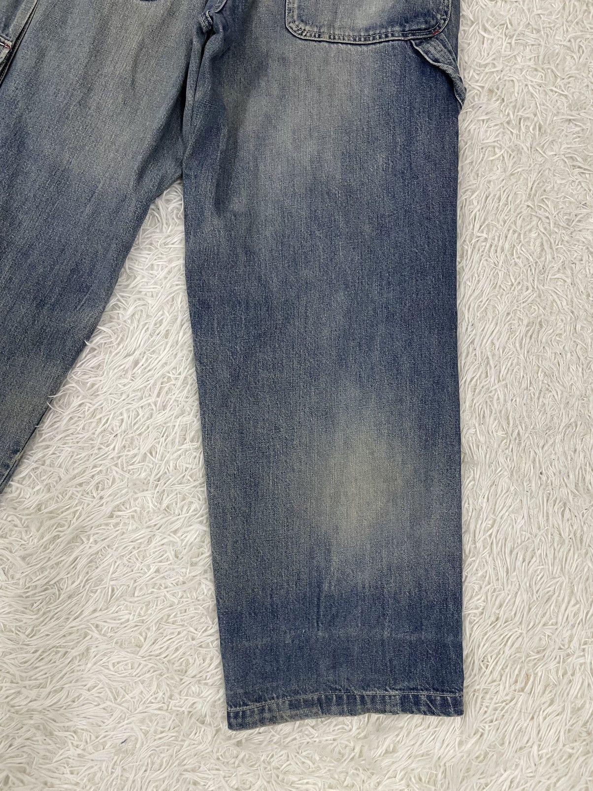 Japanese Brand Piko Hawaiian Carpenter Cargo Jeans Pant Size US 32 / EU 48 - 9 Thumbnail