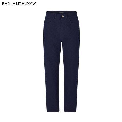 Louis Vuitton Louis Vuitton watercolor navy monogram denim jeans 33 Size US 33 - 2 Thumbnail