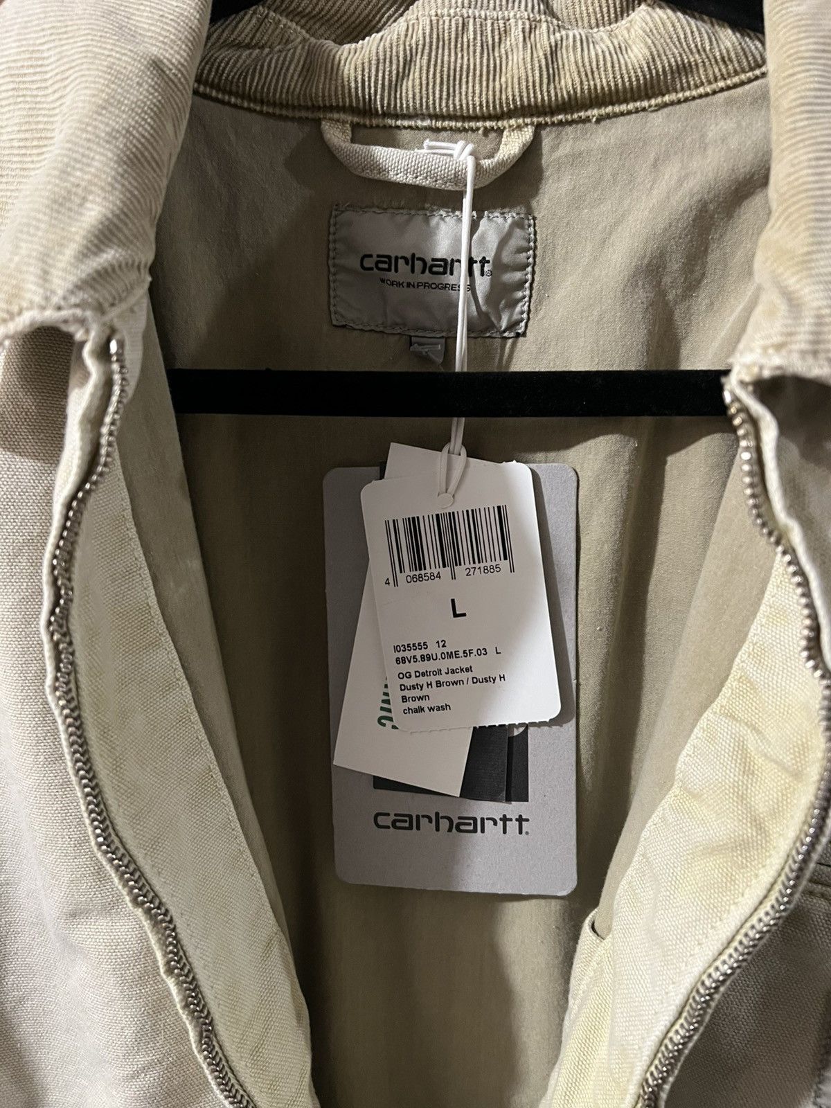 Carhartt Wip Carhartt WIP OG Detroit Jacket Chalk Brown Size US L / EU 52-54 / 3 - 4 Thumbnail