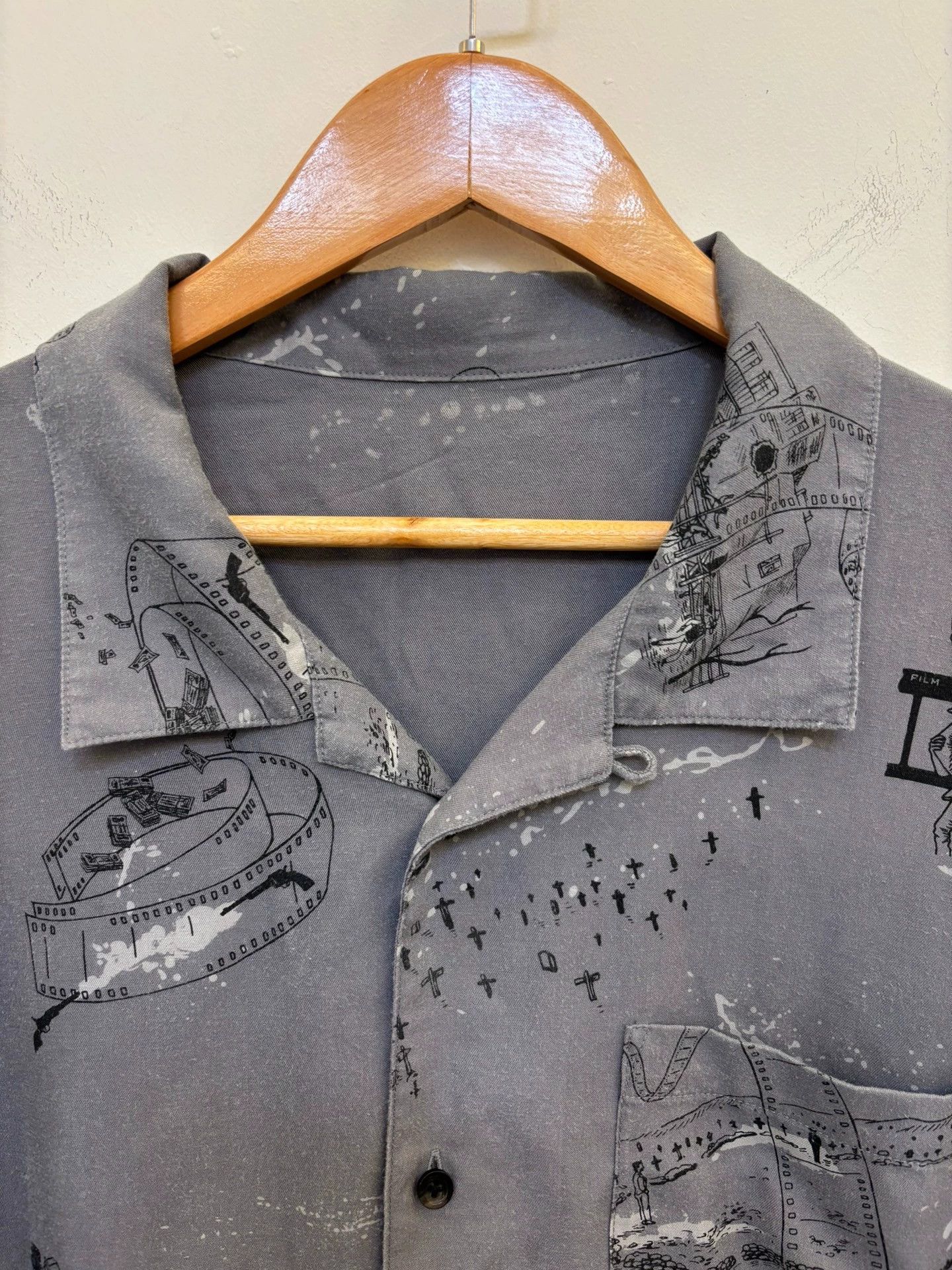 Porter Porter Classic LS Printed Oversized Shirt L Worn Size US L / EU 52-54 / 3 - 2 Thumbnail