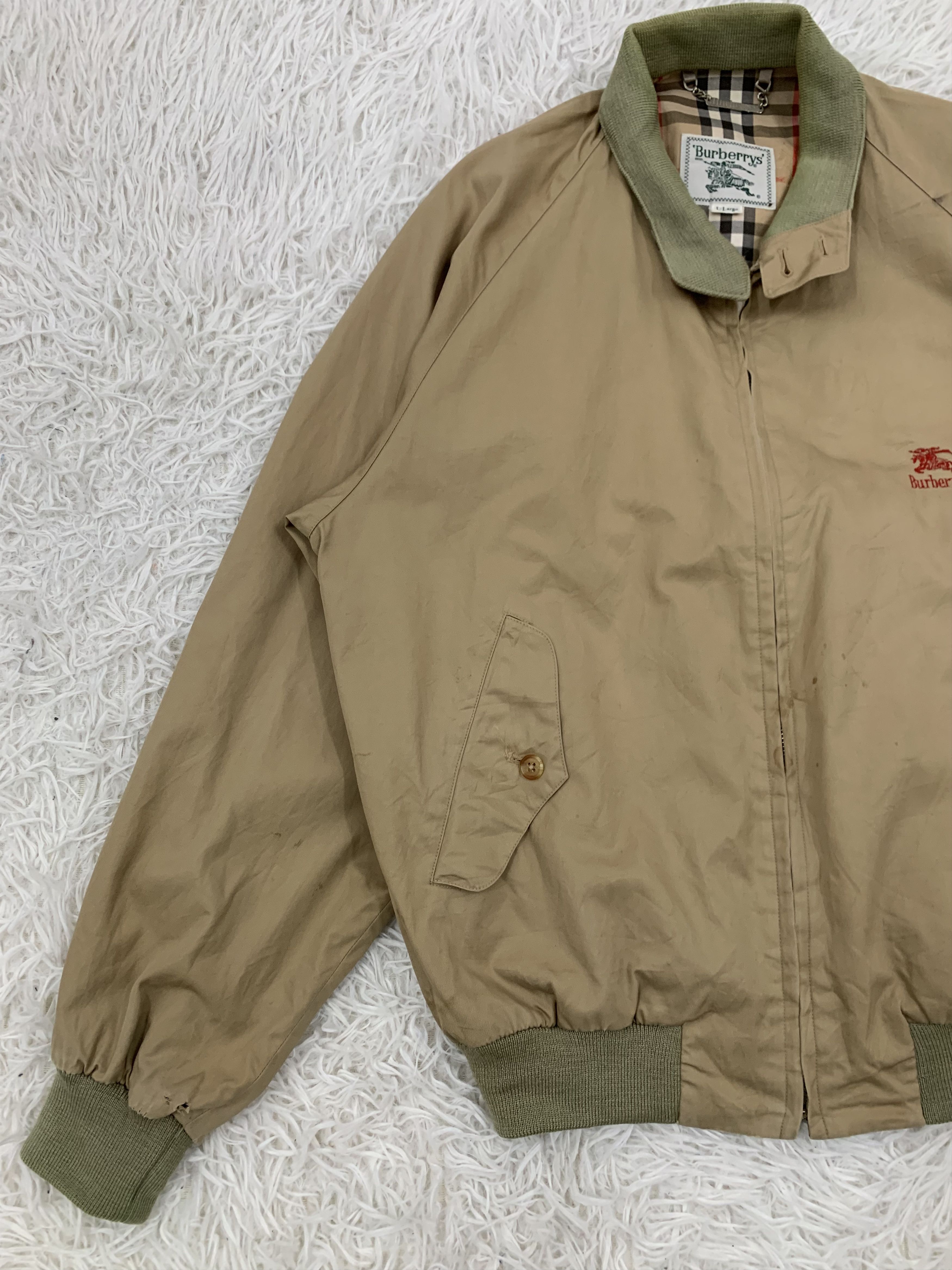 Burberry Vtg Burberrys Nova Checked Inner Jacket Harrington Style Size US L / EU 52-54 / 3 - 4 Thumbnail