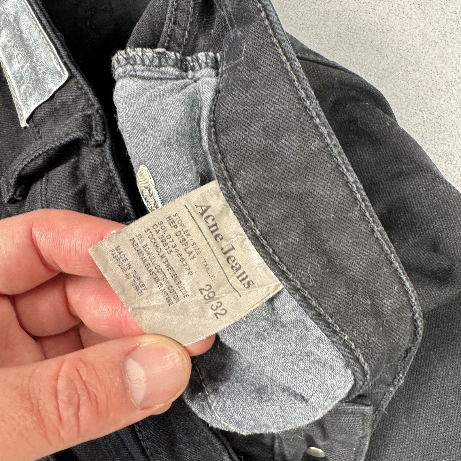 Acne Studios ACNE JEANS Hep Display Jeans Women's W29/L32 Fade Effect Zip Size 29" - 14 Thumbnail