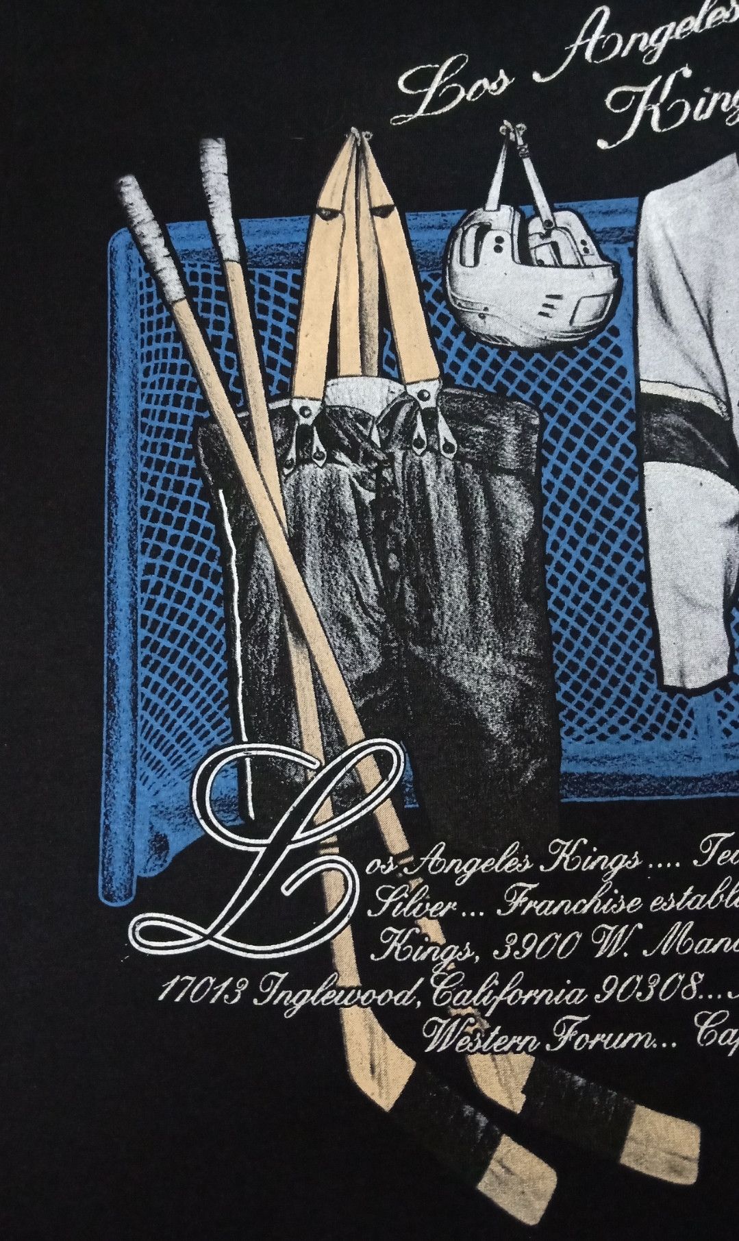 NHL × Nutmeg × Vintage Vintage 90s NHL Los Angeles Kings T-shirt Size US L / EU 52-54 / 3 - 7 Thumbnail
