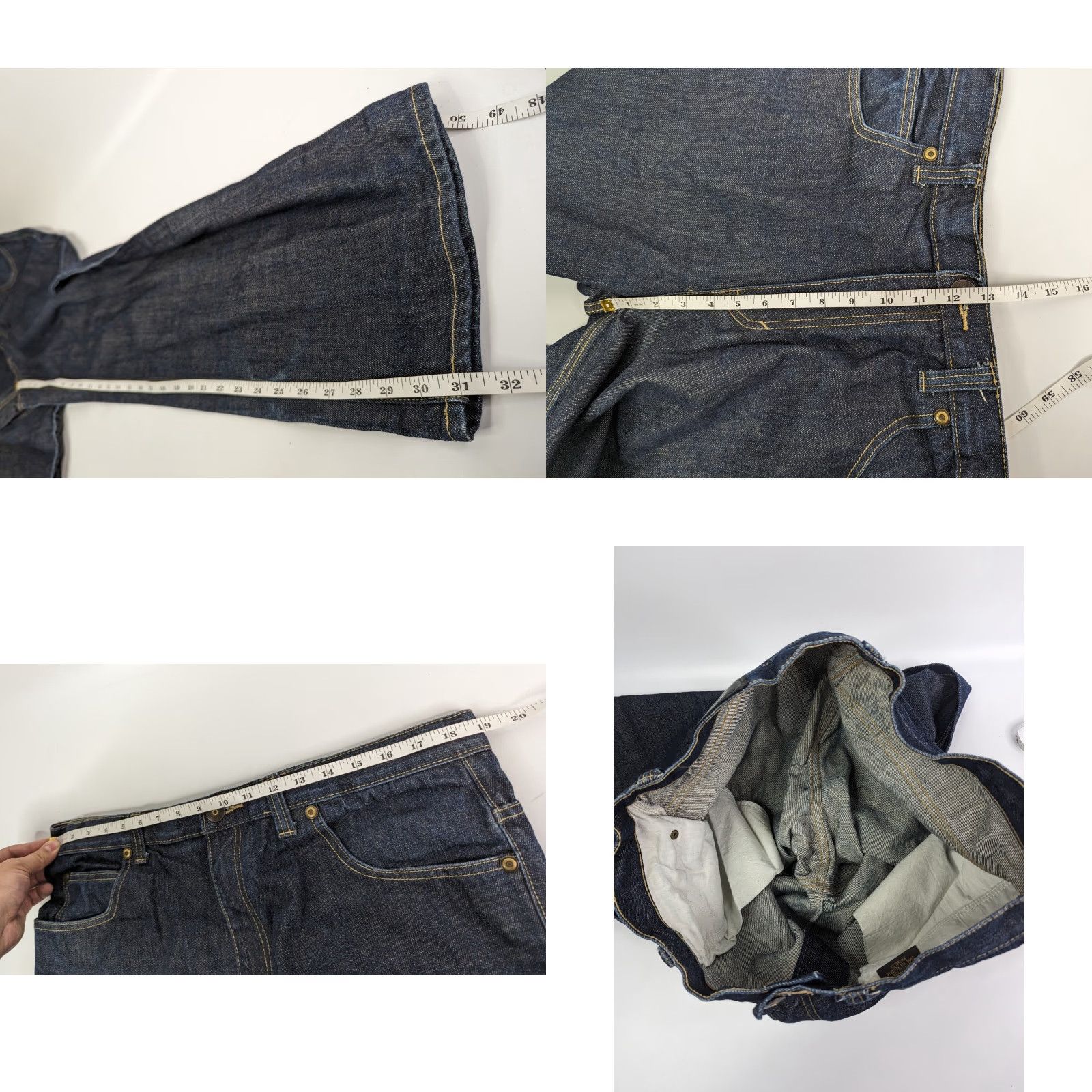 Vintage VINTAGE Re:VERB Brooklyn Jeans Mens 38 Regular Jeans Hip Hop Distressed Blue Wide-Leg 1990s Boys? no gender. Size US 38 / EU 54 - 8 Thumbnail