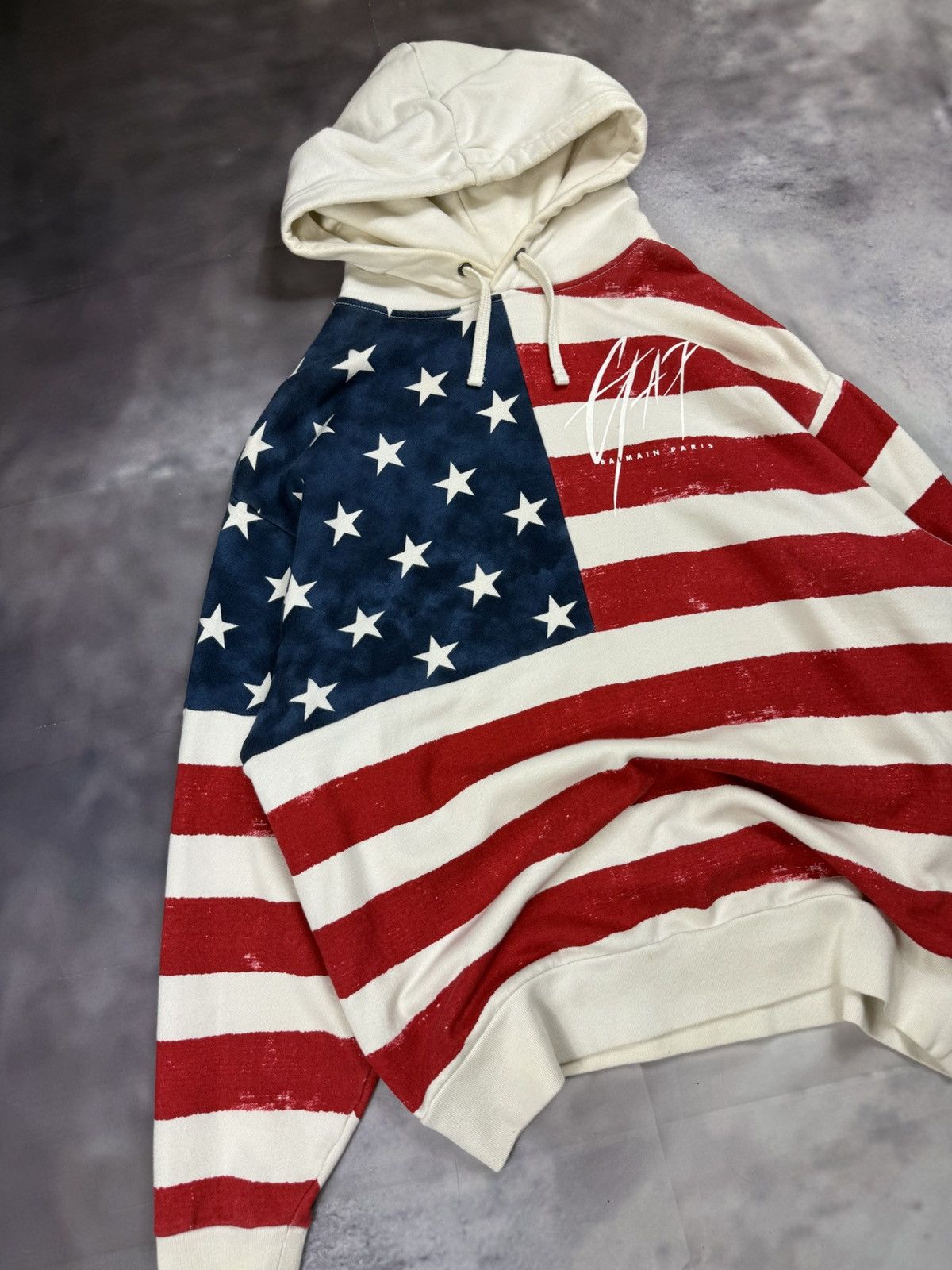 Balmain × H&M Balmain x h&m american flag hoodie vintage y2k streetwear Size US M / EU 48-50 / 2 - 3 Thumbnail