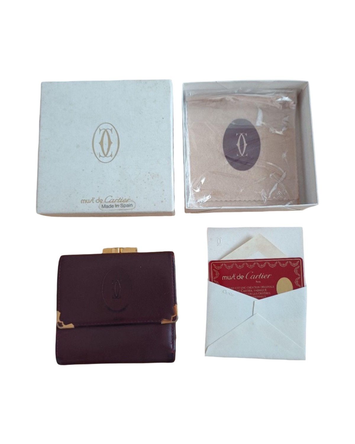 Cartier 🔥RARE🔥 Cartier Leather Wallet Size ONE SIZE - 2 Thumbnail