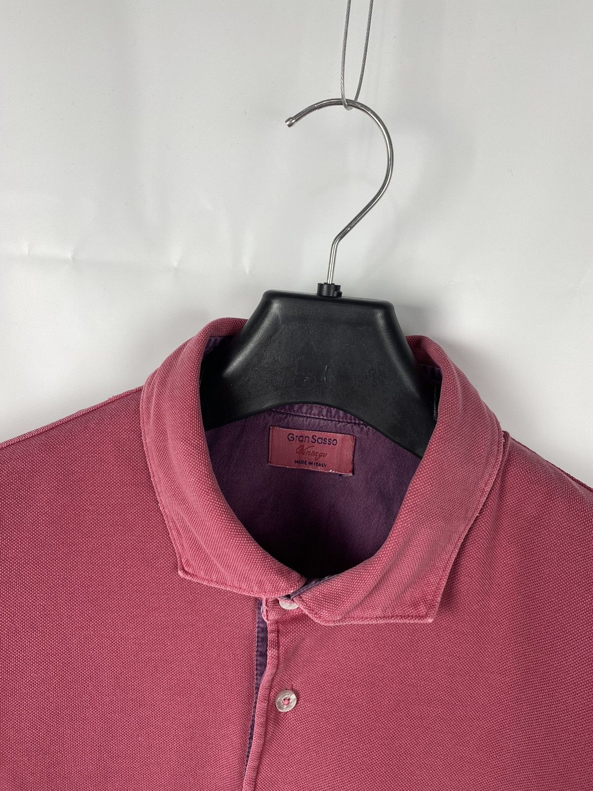 Gran Sasso Gran Sasso Vintage Garment Dyed Polo size 52 Size US L / EU 52-54 / 3 - 2 Thumbnail