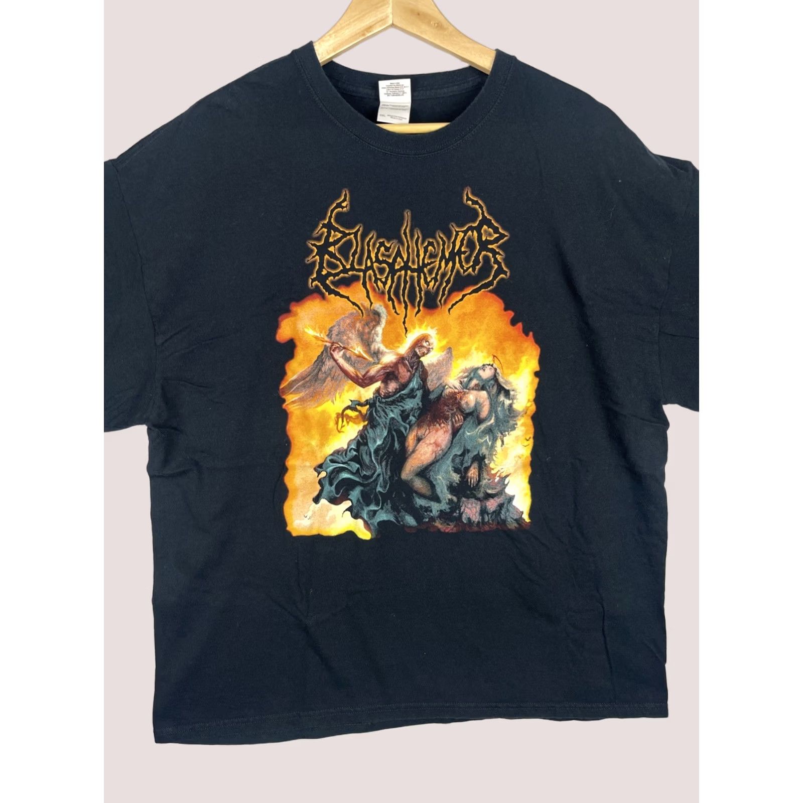Gildan Blasphemer Shirt Mens 2XL Devouring Deception Five Psalms Celebrating The Death Size US XXL / EU 58 / 5 - 1 Thumbnail