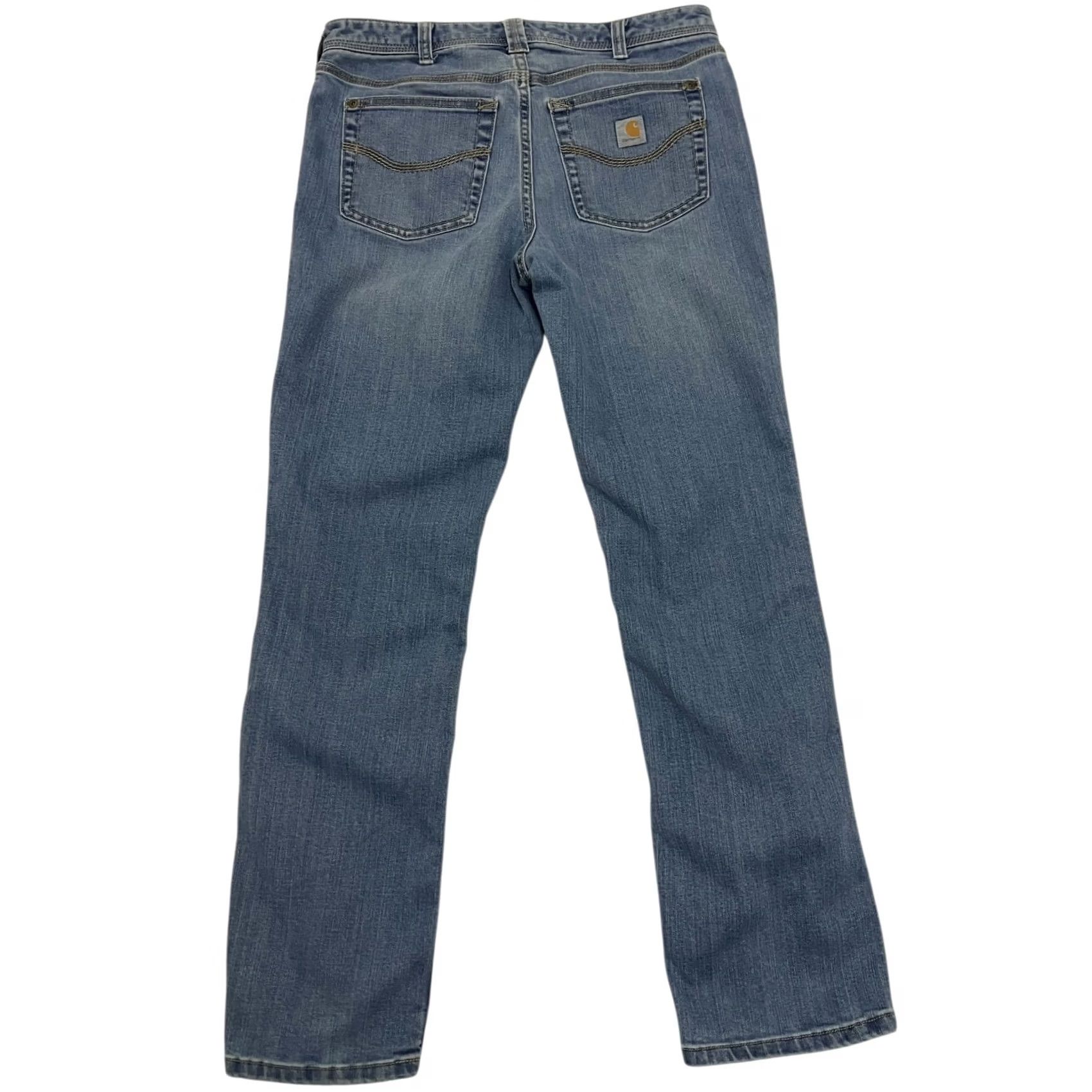 Carhartt Carhartt Jeans Womens 6 30W 28L Slim Fit Blue Stretch Denim Workwear Size 28" / US 6 / IT 42 - 4 Thumbnail