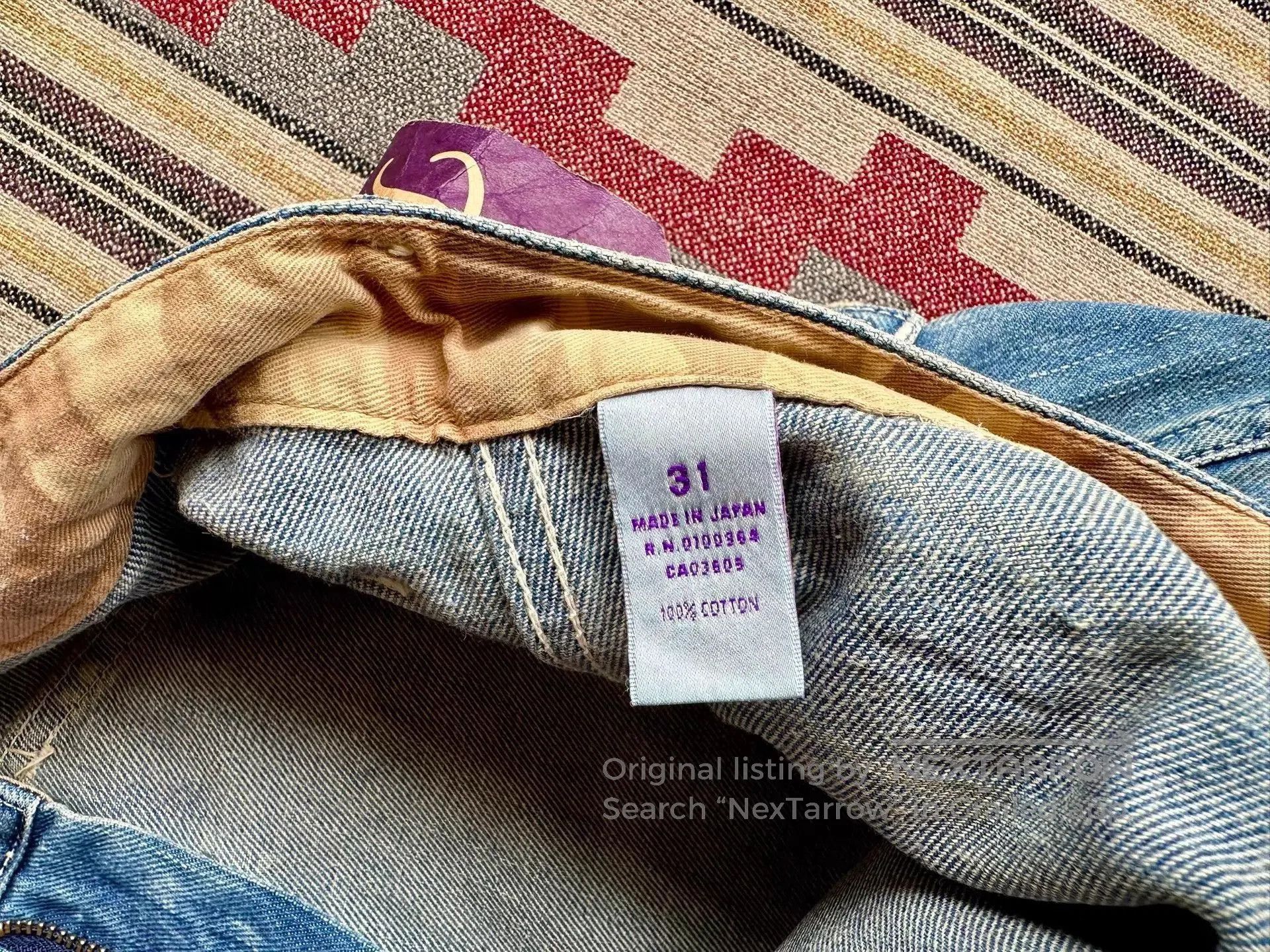 Prps Blue Distressed Denim Jeans with Patch Details. Size US 30 / EU 46 - 8 Thumbnail