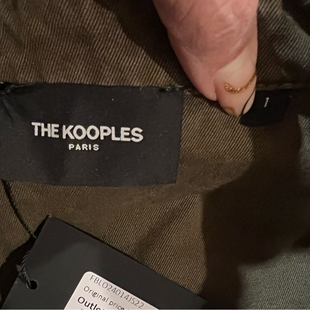 The Kooples The Kooples Belted Utility Jacket Olive Green Cotton NWT T1 Size S / US 4 / IT 40 - 6 Thumbnail