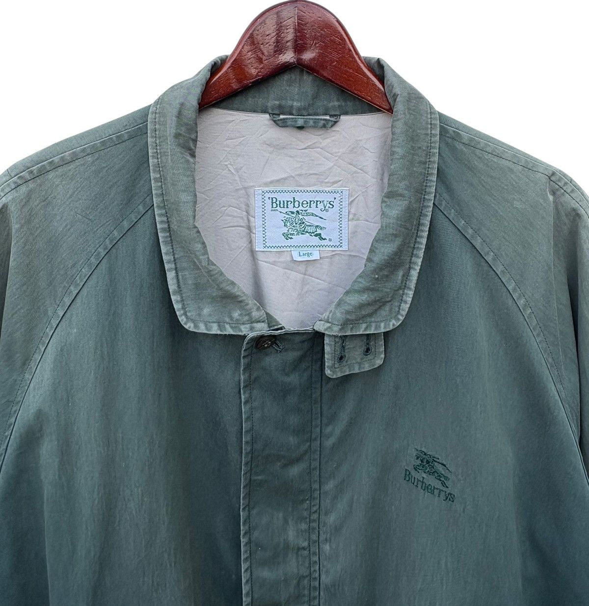 Burberry Vintage Burberry’s Thrashed Sun Faded Harrington Jacket Size US L / EU 52-54 / 3 - 2 Thumbnail