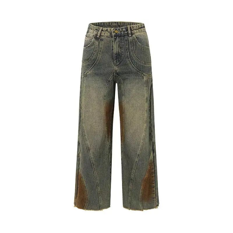 Japanese Brand × Jean Vintage Loose Casual Hip Hop Tie-Dye Jeans Size US 33 - 1 Thumbnail