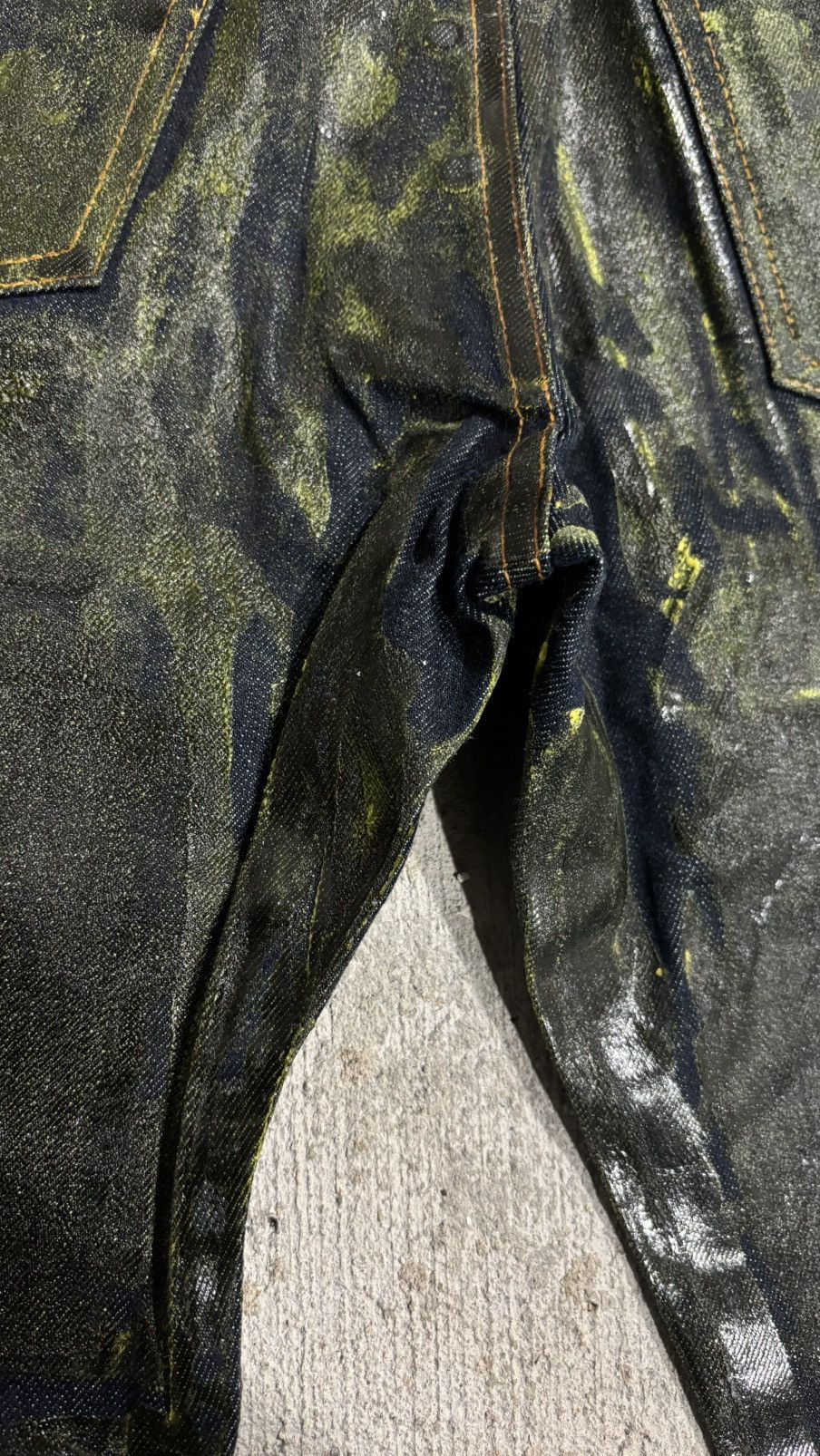 Dior × Hedi Slimane AW03 Dior Homme By Hedi Slimane Waxed Luster Denim Size US 32 / EU 48 - 18 Thumbnail