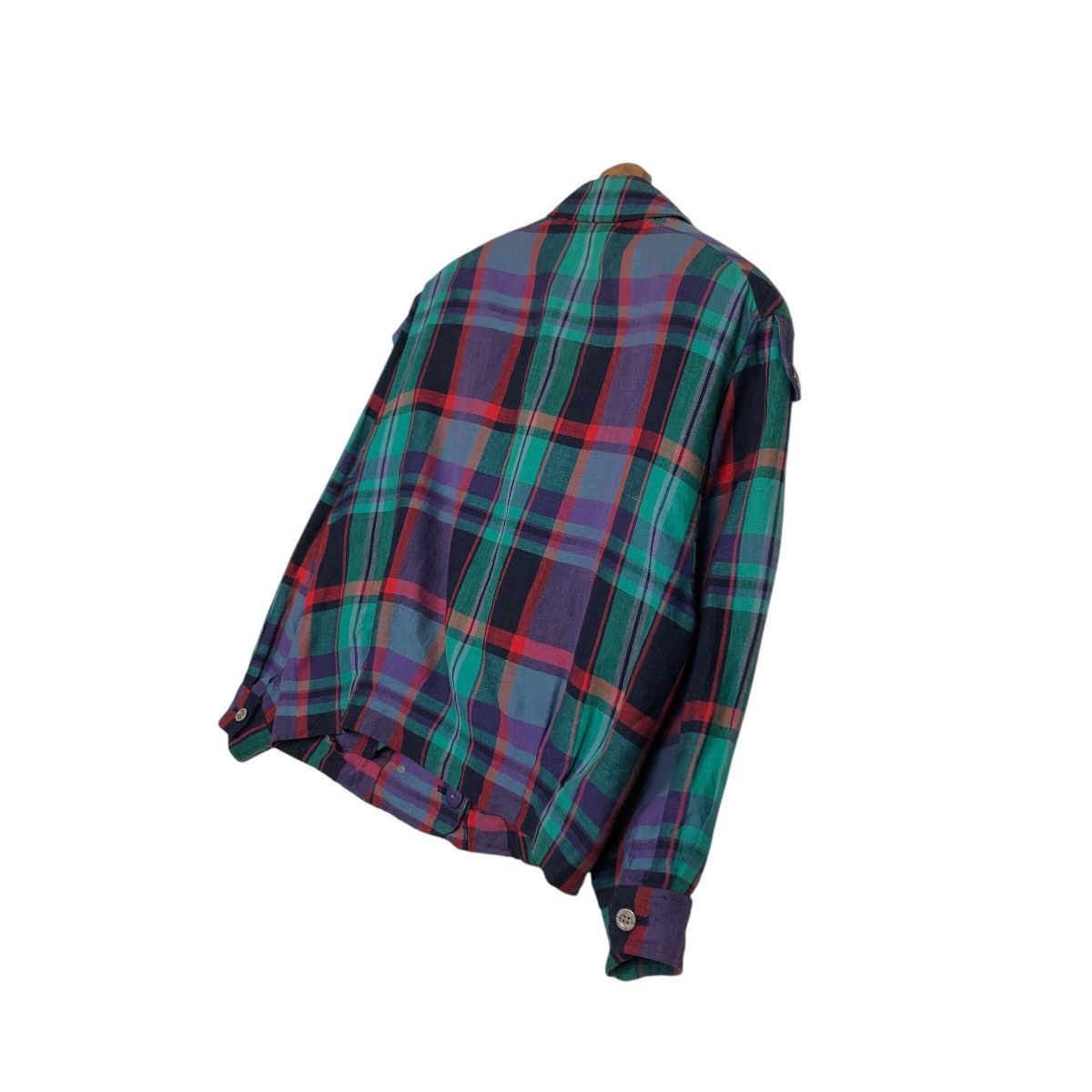 Japanese Brand 📌Vintage Bomber Jacket Chalet Blanc Tartan Issey Miyake Size US S / EU 44-46 / 1 - 11 Thumbnail