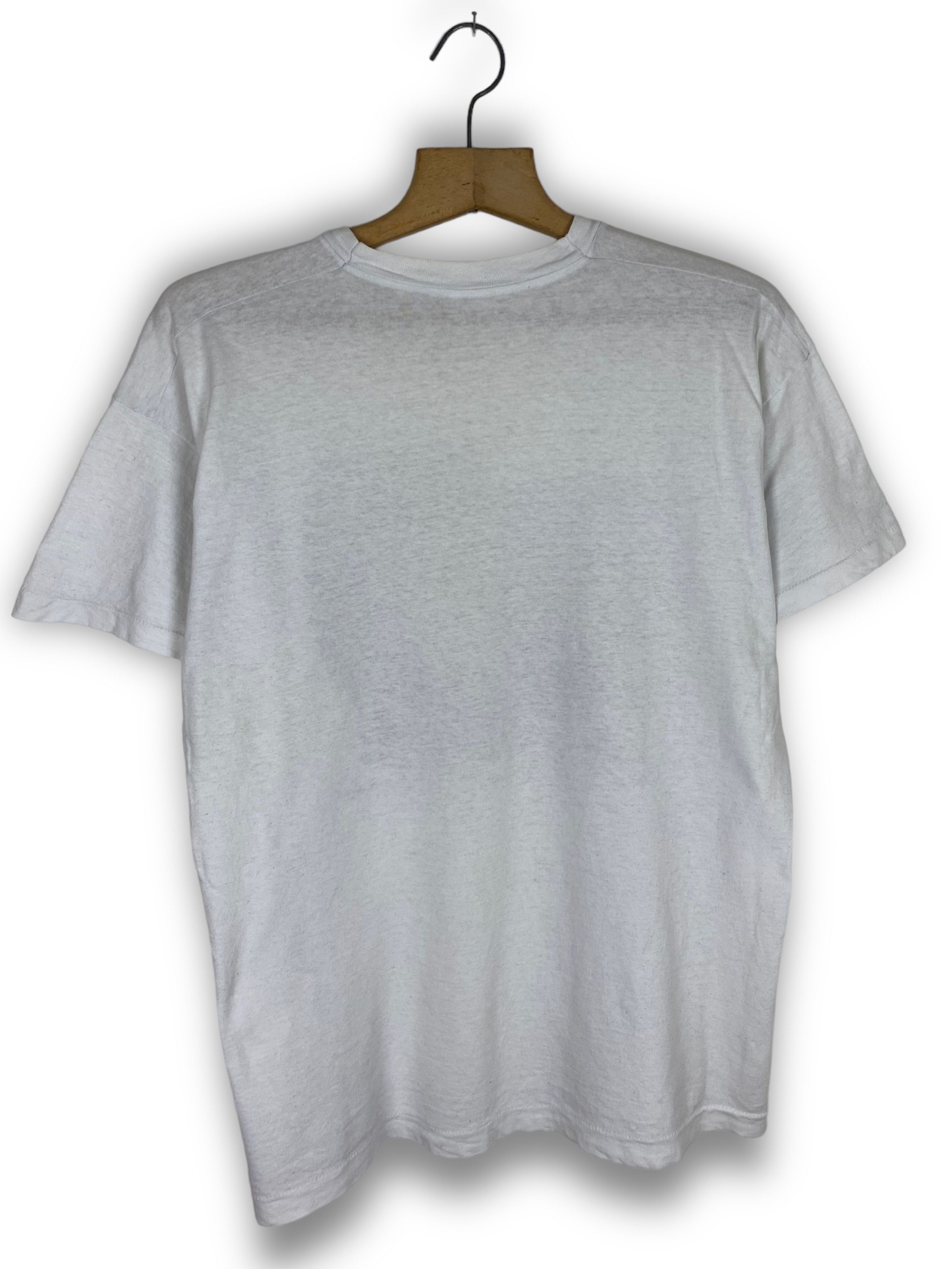 Vintage RARE! 90s Vintage Big Lions White Single Stitch T-Shirt M476 Size US XL / EU 56 / 4 - 7 Thumbnail