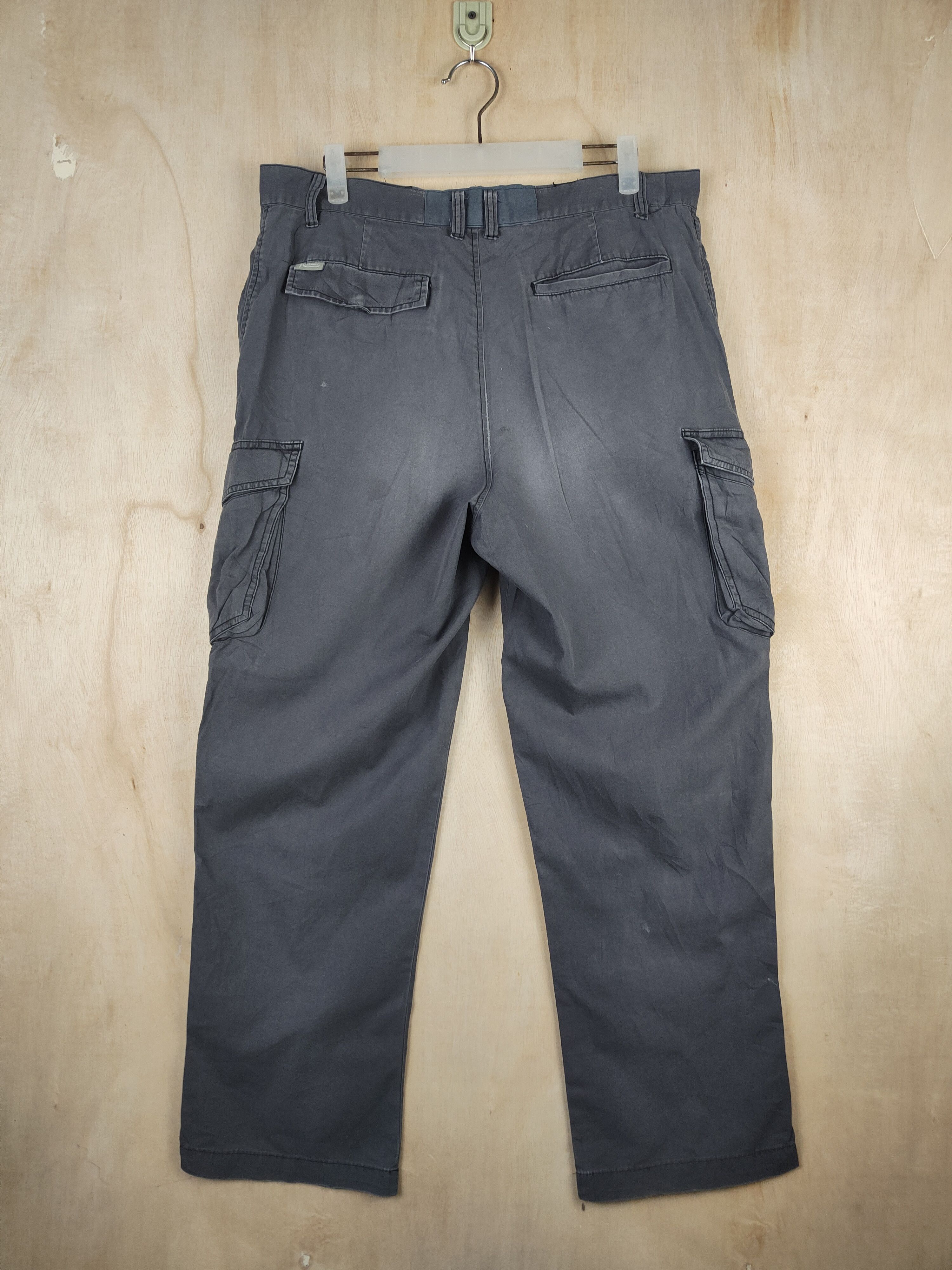 Japanese Brand G.Ground Gray Faded Multipocket Tactical Cargo Pants #S2456 Size US 34 / EU 50 - 7 Thumbnail