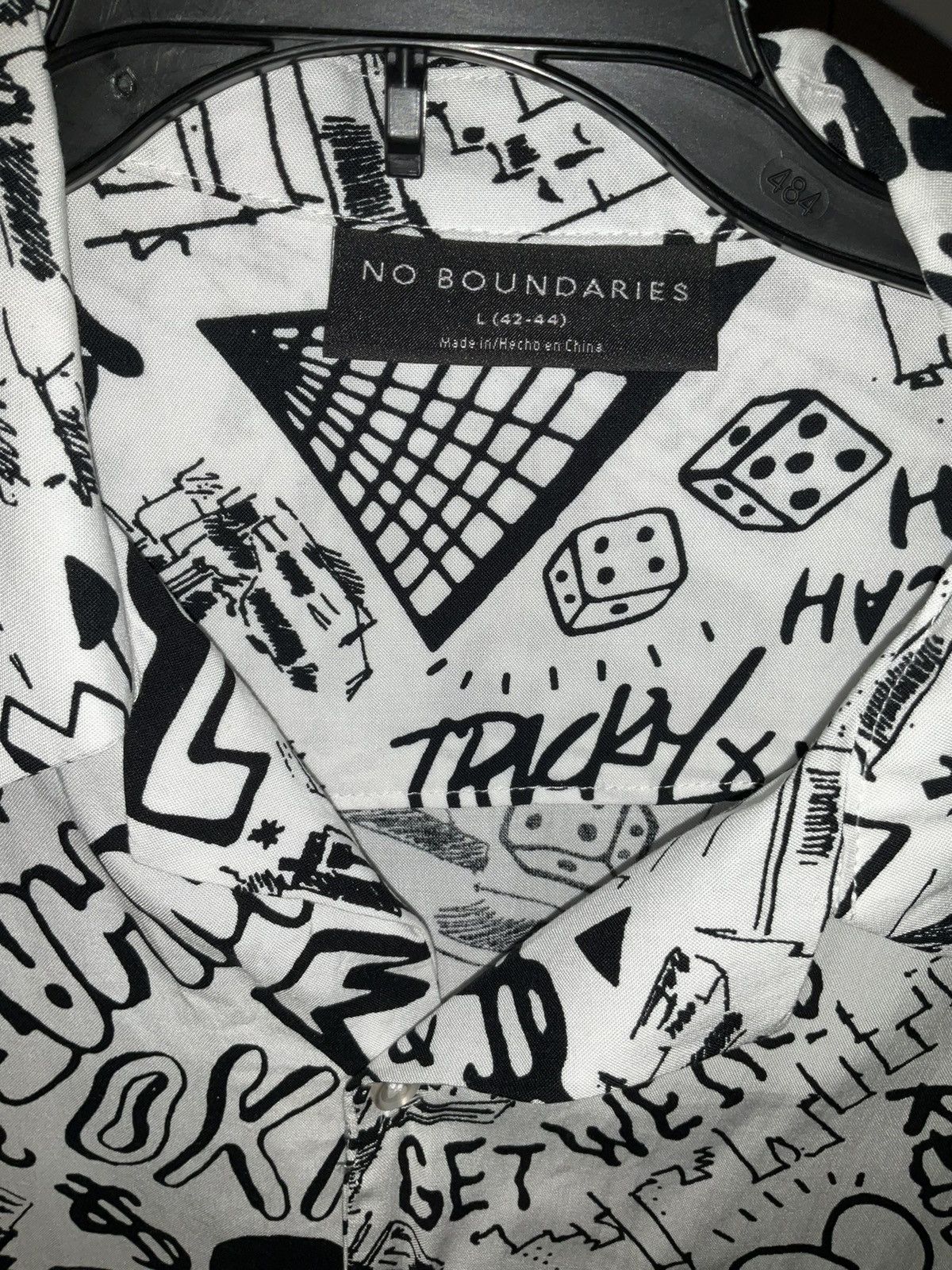 Japanese Brand × Other White Button Up Shirt with Graphics Size US L / EU 52-54 / 3 - 4 Thumbnail