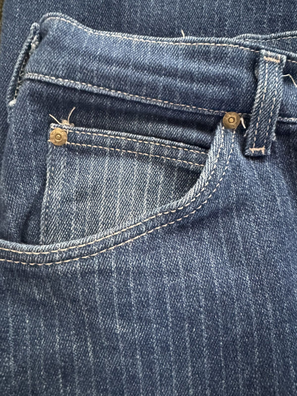 Art Comes First × Lee × Vintage Vintage Lee Riders Rail Road Strip Jeans Size US 33 - 15 Thumbnail