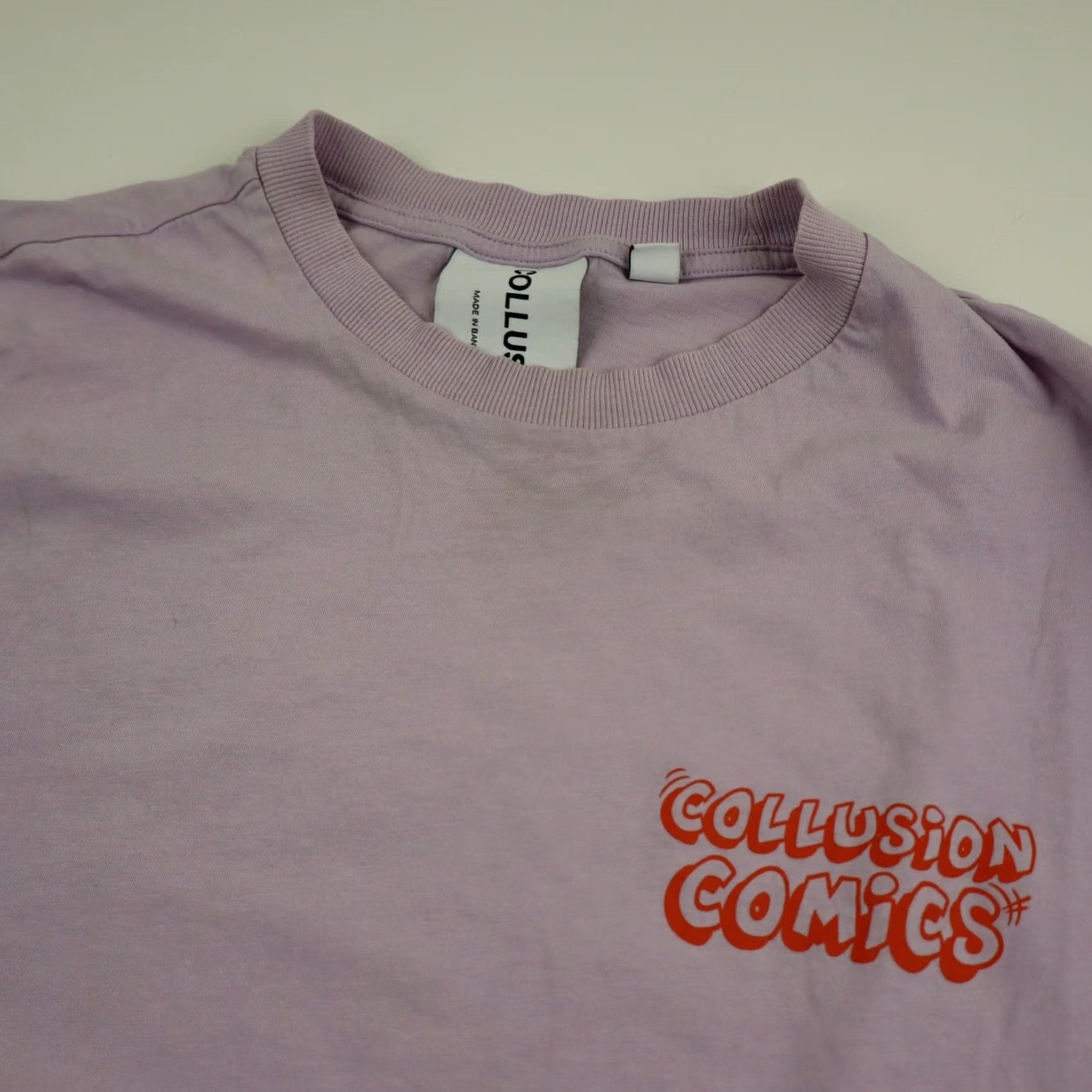 Vintage COLLUSION COLLUSION COMICS Bunny T Shirt Mens L Purple Orange Graphic Print Short Sleeve Crew Neck Vintage: No Size US L / EU 52-54 / 3 - 4 Thumbnail