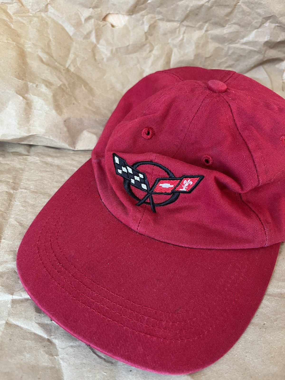 Chevrolet Vintage Chevrolet CORVETTE Red Cap Size ONE SIZE - 4 Thumbnail