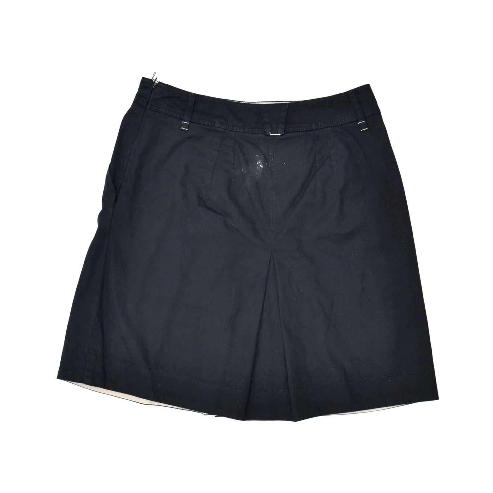 Marella Marella Womens Skirt A-Line Black Cotton UK 10 Small W30 Size 28" / US 6 / IT 42 - 2 Thumbnail