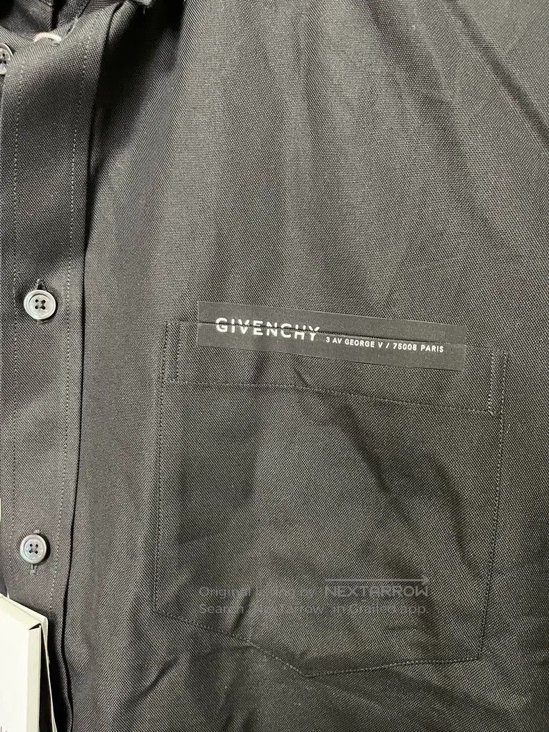 Givenchy Givenchy Logo woven comfortable collar long-sleeve shirt m Size US XL / EU 56 / 4 - 2 Thumbnail