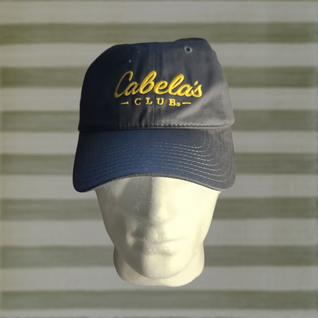Vintage Cabela's Club Gray Adjustable Baseball Hat Cap Strapback Adult Cotton Hat Men's Gray Cap Adjustable Strapback Cotton Baseball Cap Size ONE SIZE - 1 Thumbnail