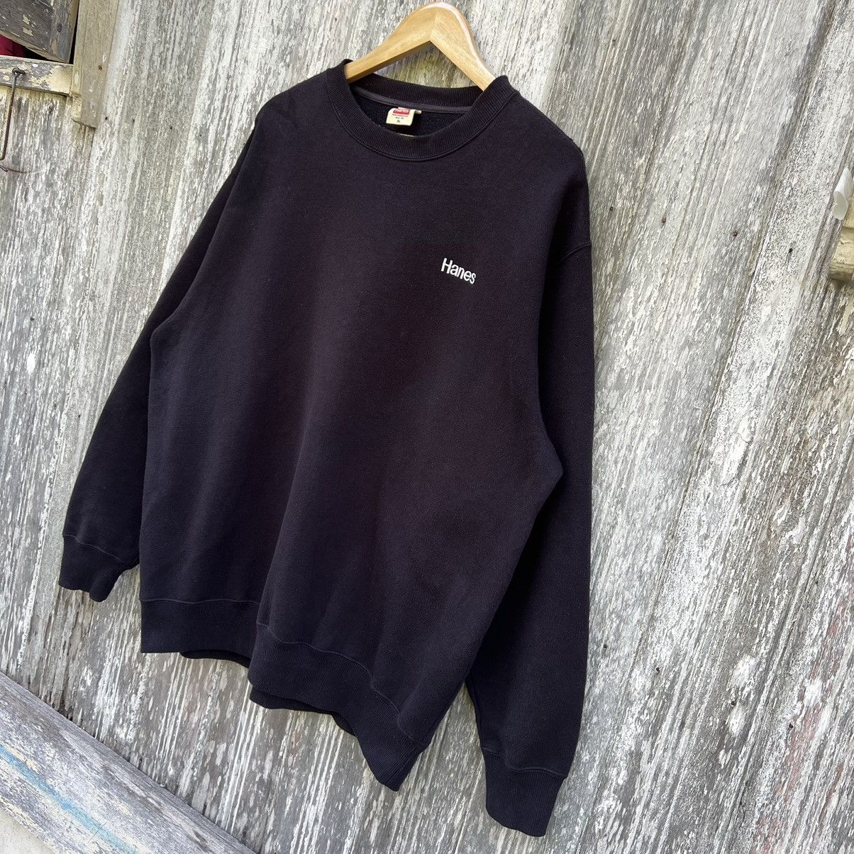 Hanes Vintage Y2K Hanes North Carolina black Sweatshirt Size US XL / EU 56 / 4 - 3 Thumbnail
