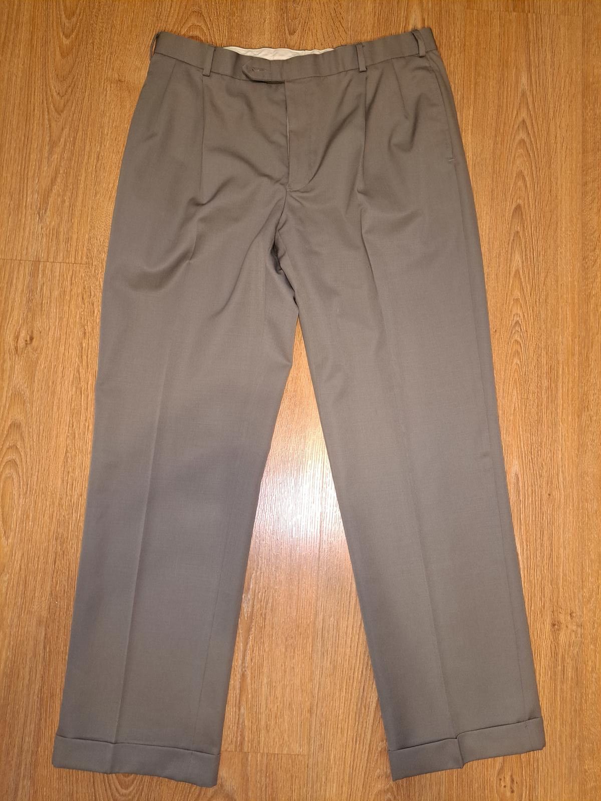 Brooks Brothers Brooks Brothers Suit Dress Pants 37x32 Olive Green Wool Size 44R - 1 Thumbnail
