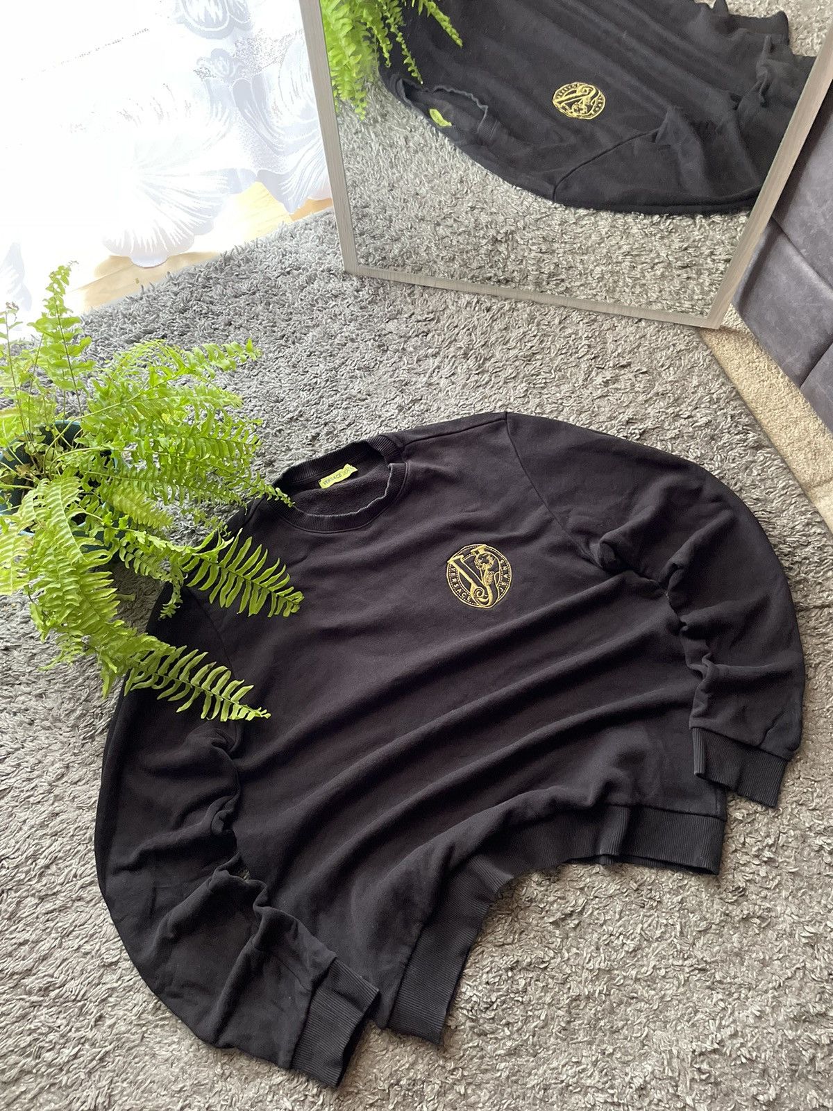 Versace × Vintage Versace Sweatshirt Streetwear Vintage Logo Rare Size US L / EU 52-54 / 3 - 2 Thumbnail