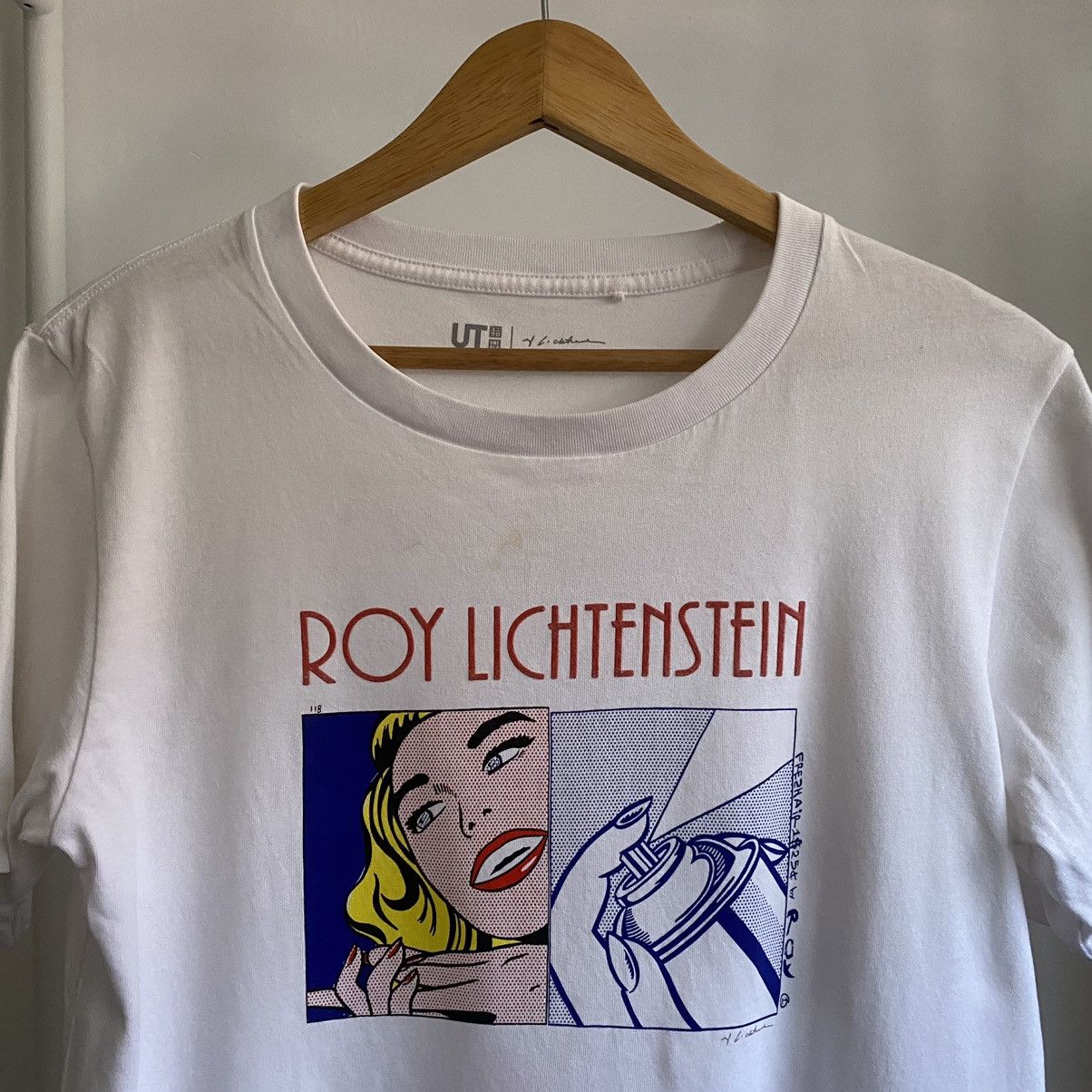 Uniqlo UNIQLO Roy Lichtenstein “Girl” “Spray Can” tee shirt Size US M / EU 48-50 / 2 - 2 Thumbnail