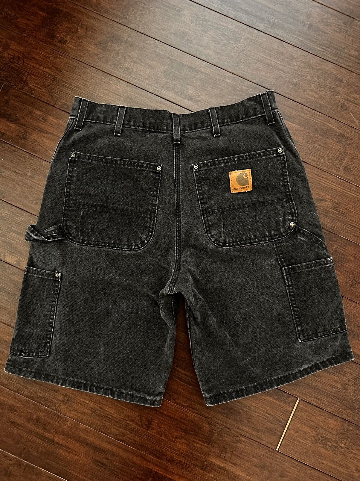 VINTAGE CARHARTT DETROIT JACKET XL FADED BLANKET LINED BLK