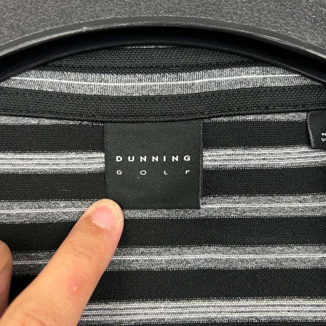 Other Dunning Golf Polo Shirt Men Black White Striped Collared L Size US L / EU 52-54 / 3 - 3 Thumbnail
