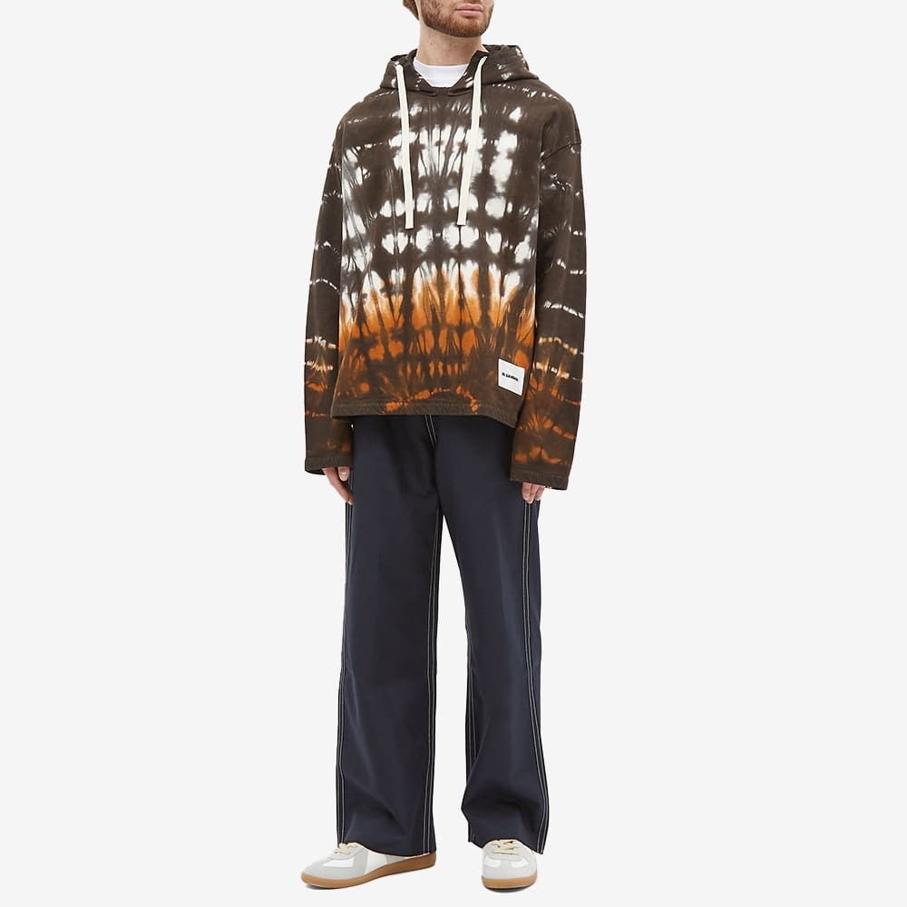 Jil Sander o1y1124 Tie Dye Popover Hoodie in Multicolor Size US L / EU 52-54 / 3 - 4 Thumbnail