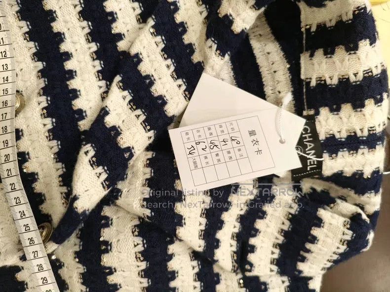 Chanel Chanel 21 spring and summer striped sequin cardigan coat Size S / US 4 / IT 40 - 9 Thumbnail