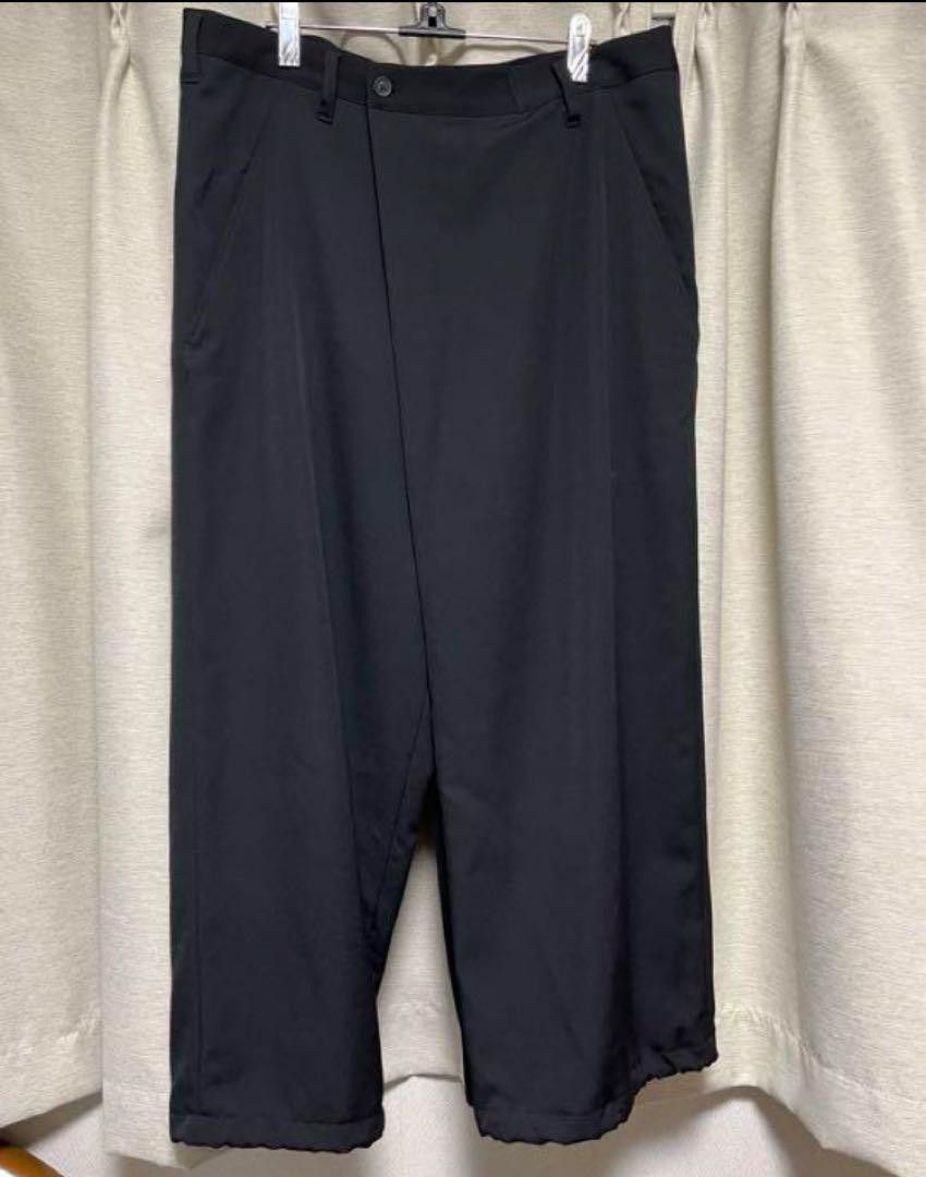 Yohji Yamamoto Pour Homme 22aw W/GABARDINE LEFT TUCK PANTS Size US 35 - 3 Thumbnail